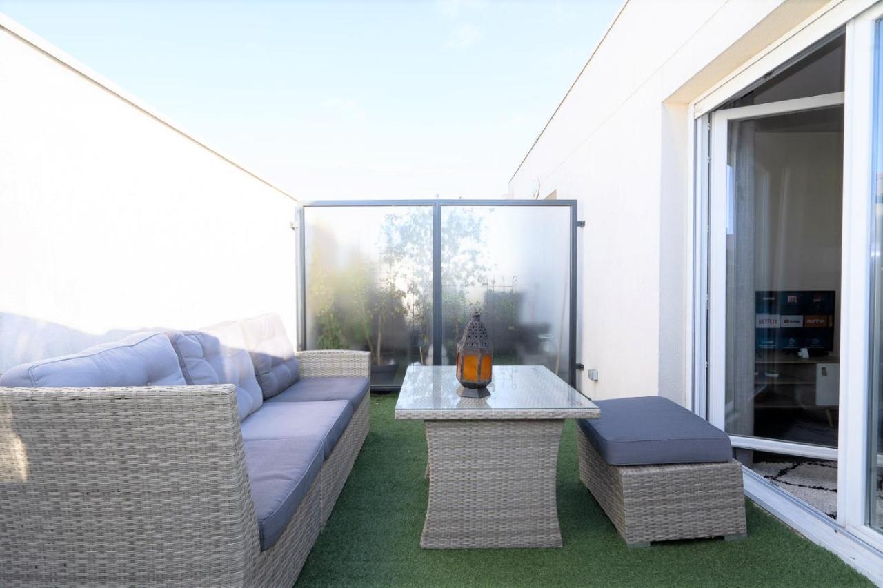 T3-Rare-2 Chambres-Parking Gratuit-2 Terrasses-Netflix-Proche Paris-La Defense Argenteuil Buitenkant foto