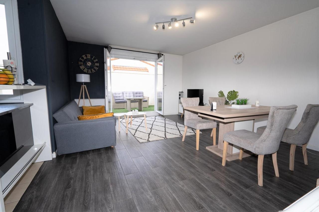 T3-Rare-2 Chambres-Parking Gratuit-2 Terrasses-Netflix-Proche Paris-La Defense Argenteuil Buitenkant foto